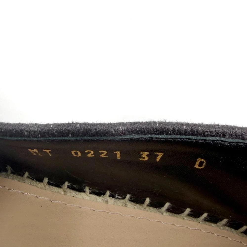 Christian‎ Dior Granville Leopard Espadrilles Beige Black Logo Flat 37 / 7